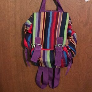 Cute multi-color mini backpack